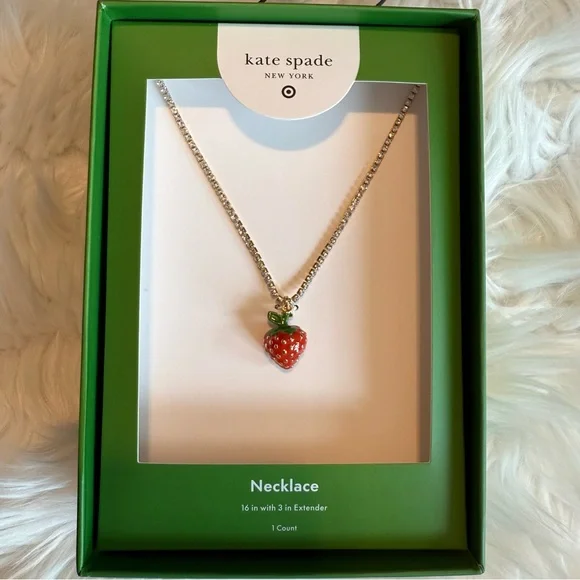 Target x Kate Spade Strawberry Necklace - Picture 5 of 8
